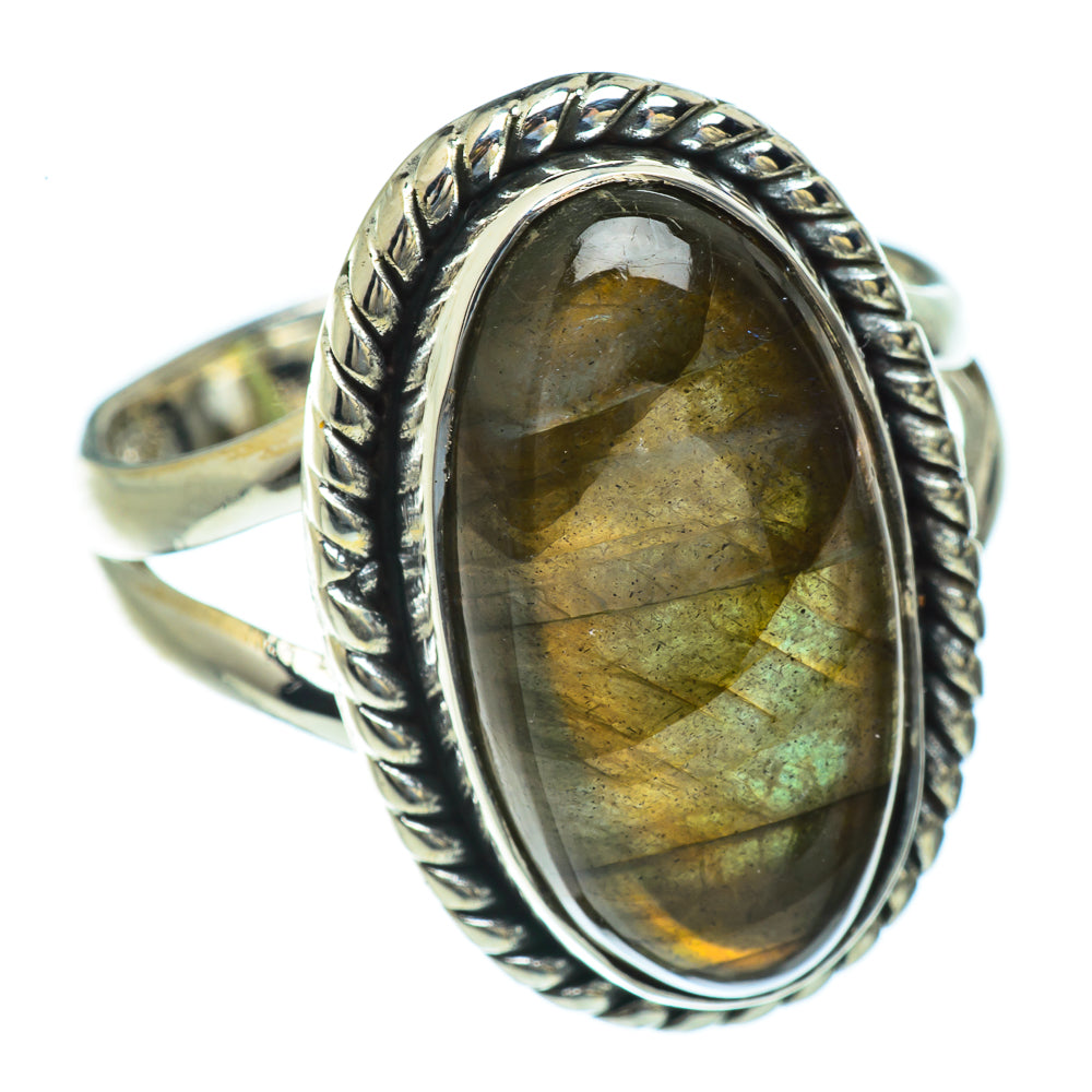 Labradorite Rings handcrafted by Ana Silver Co - RING44096