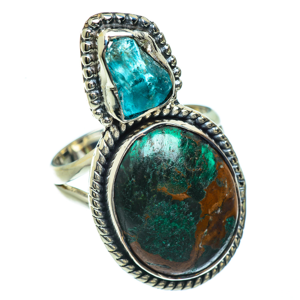 Chrysocolla Rings handcrafted by Ana Silver Co - RING44127