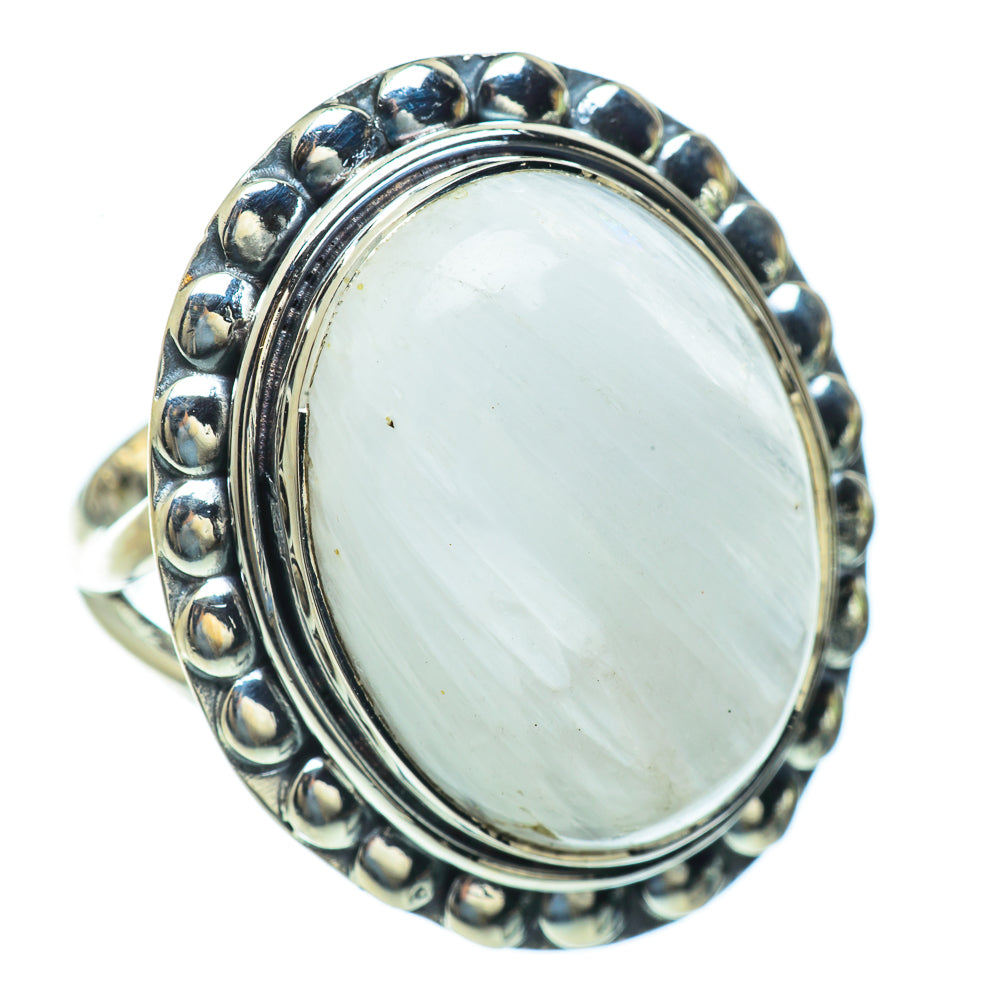 Scolecite Rings handcrafted by Ana Silver Co - RING44190
