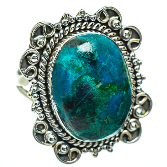 Chrysocolla Rings handcrafted by Ana Silver Co - RING44194