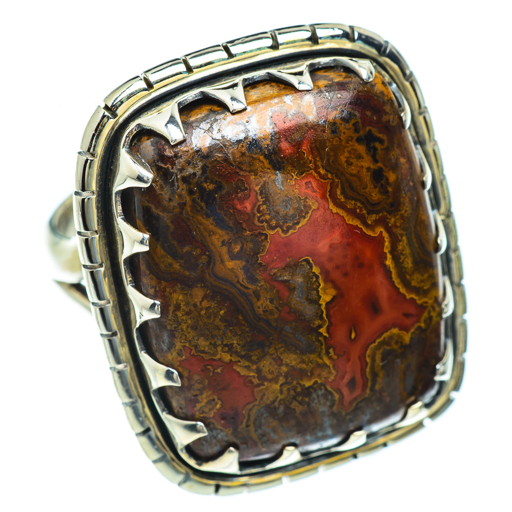 Moroccan Agate Rings handcrafted by Ana Silver Co - RING44217