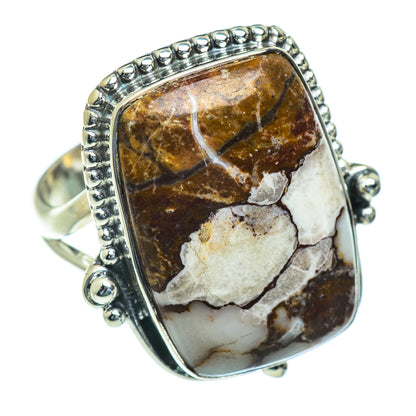 Peanut Wood Jasper Rings handcrafted by Ana Silver Co - RING44274