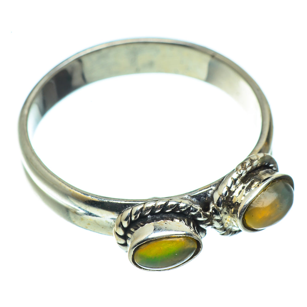 Ethiopian Opal Rings handcrafted by Ana Silver Co - RING44314