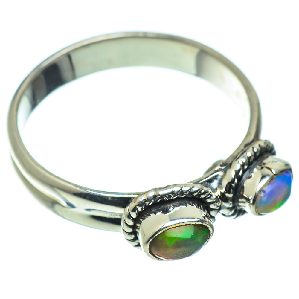 Ethiopian Opal Rings handcrafted by Ana Silver Co - RING44345
