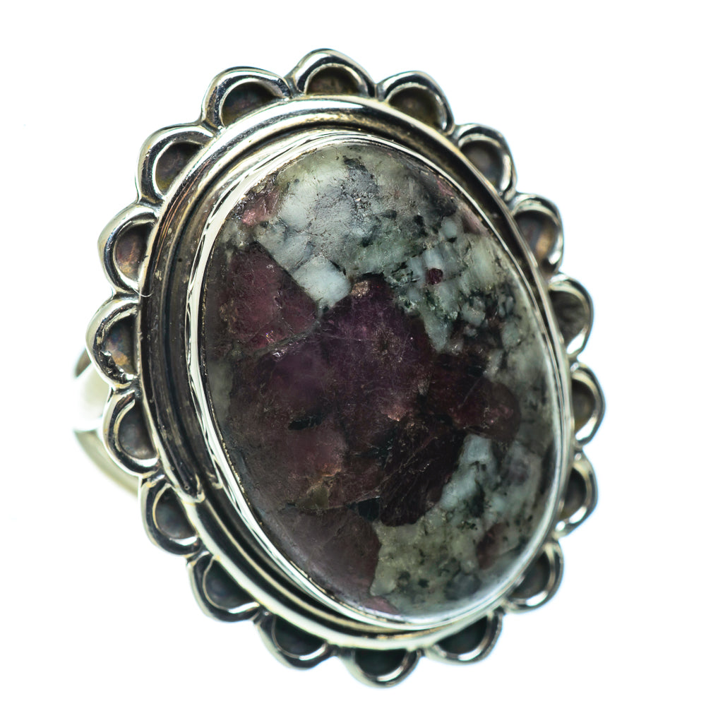 Russian Eudialyte Rings handcrafted by Ana Silver Co - RING44364