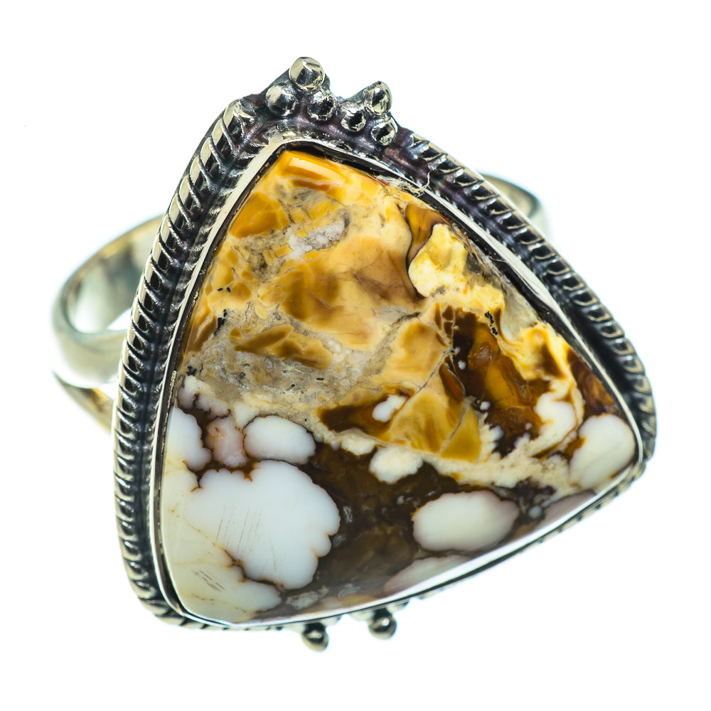 Peanut Wood Jasper Rings handcrafted by Ana Silver Co - RING44388