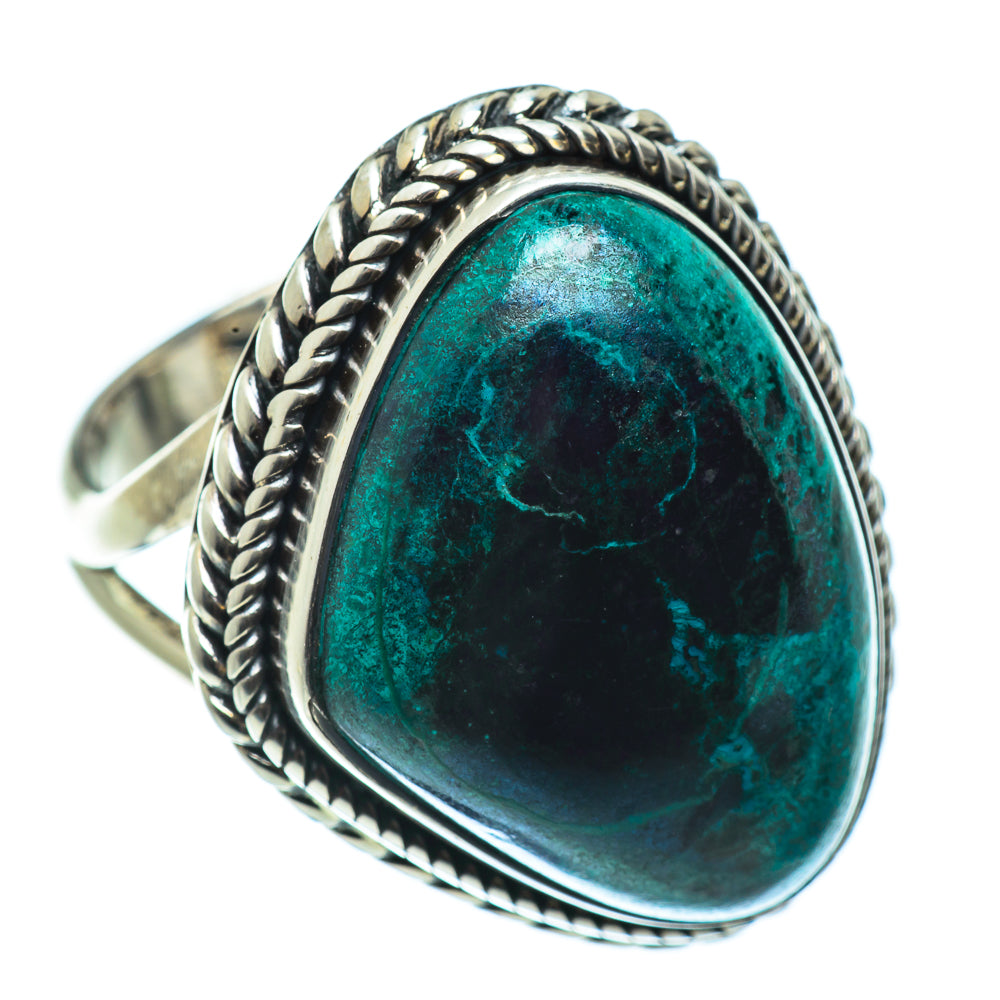 Chrysocolla Rings handcrafted by Ana Silver Co - RING44412