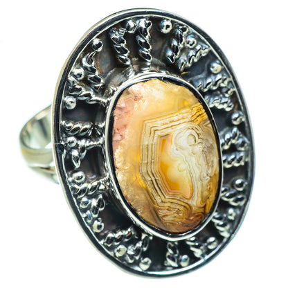 Laguna Lace Agate Rings handcrafted by Ana Silver Co - RING44414