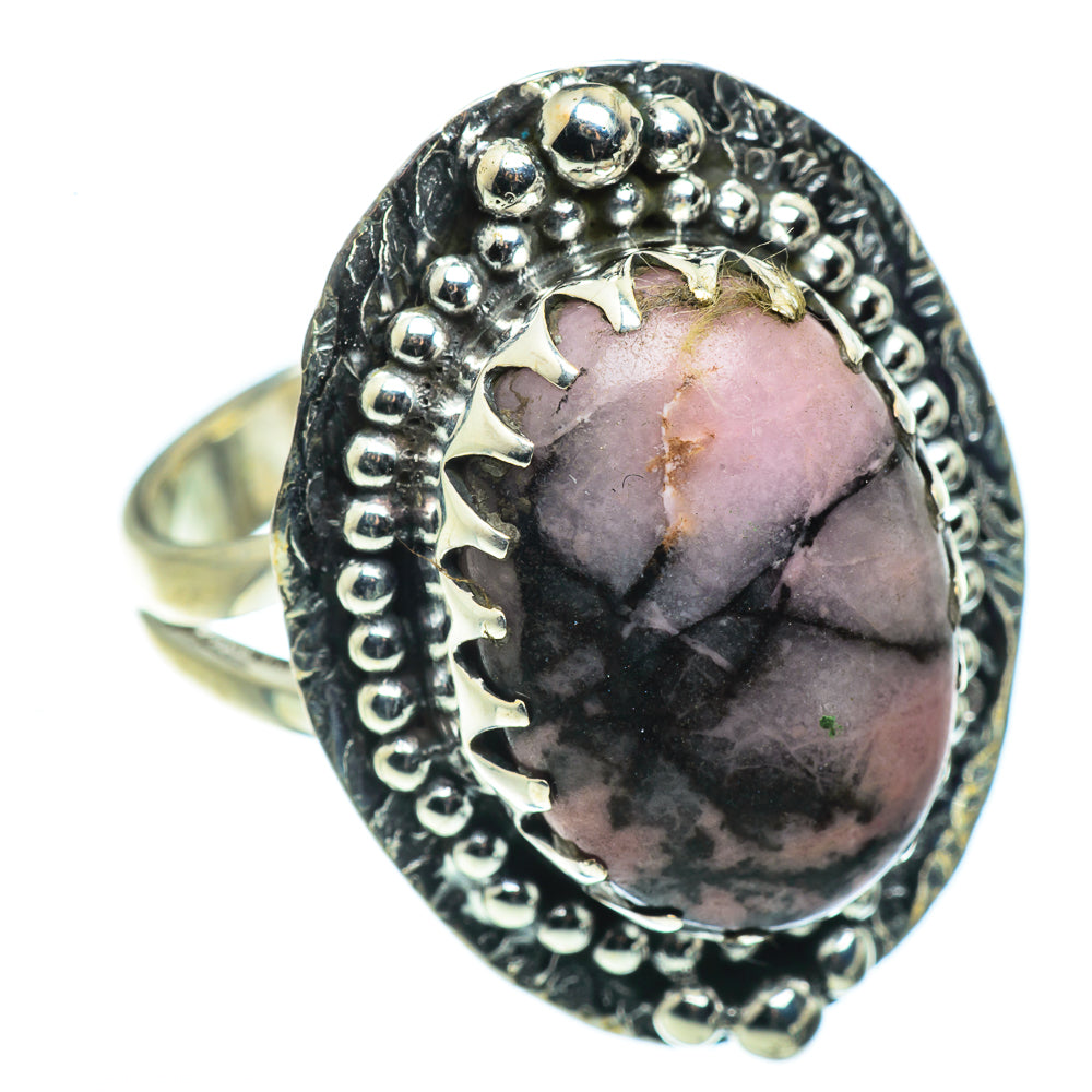 Rhodonite Rings handcrafted by Ana Silver Co - RING44419