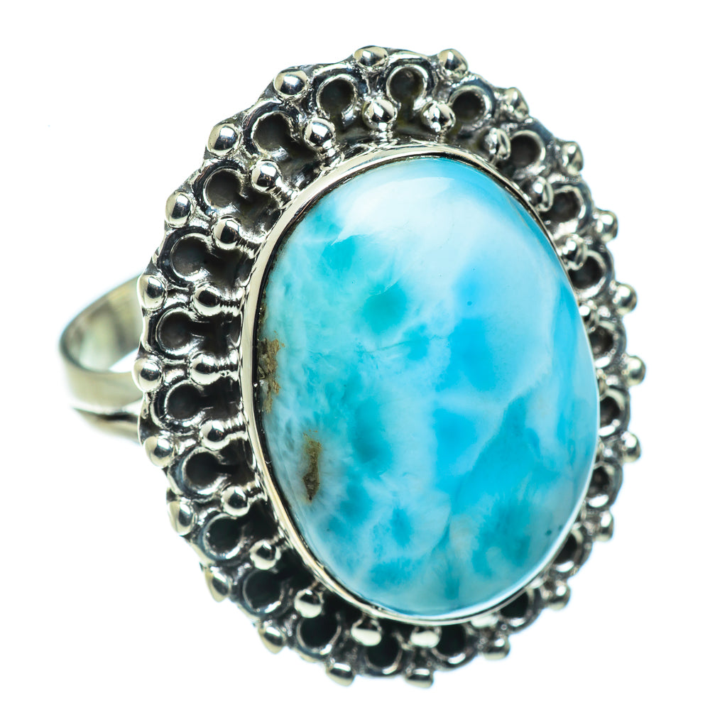 Larimar Rings handcrafted by Ana Silver Co - RING44456
