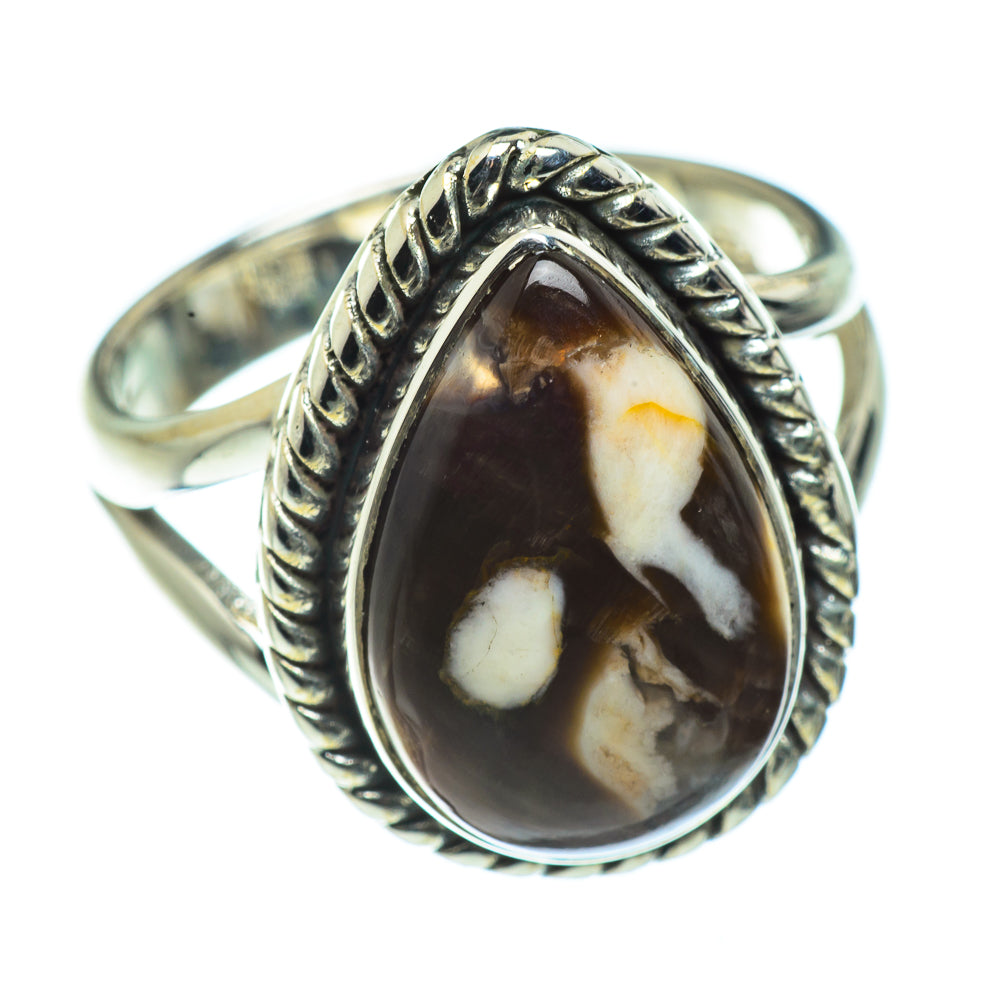 Peanut Wood Jasper Rings handcrafted by Ana Silver Co - RING44544