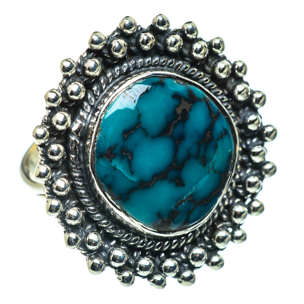 Tibetan Turquoise Rings handcrafted by Ana Silver Co - RING44604