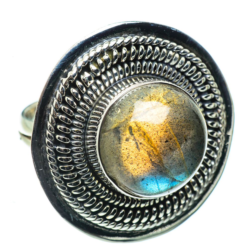 Labradorite Rings handcrafted by Ana Silver Co - RING44605 - Photo 2