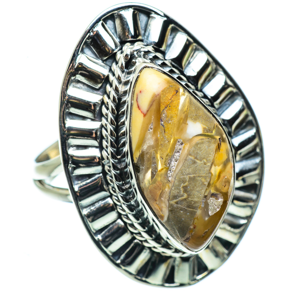 Brecciated Mookaite Rings handcrafted by Ana Silver Co - RING44623 - Photo 2