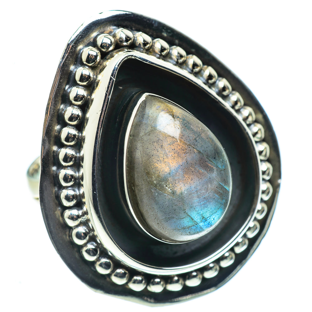 Labradorite Rings handcrafted by Ana Silver Co - RING44668