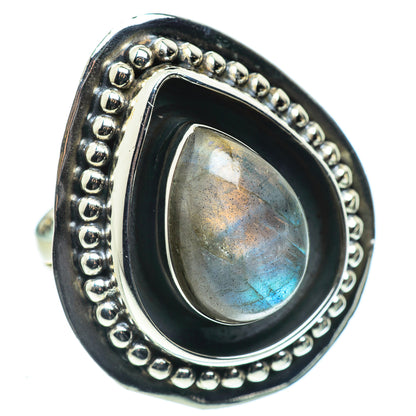 Labradorite Rings handcrafted by Ana Silver Co - RING44668