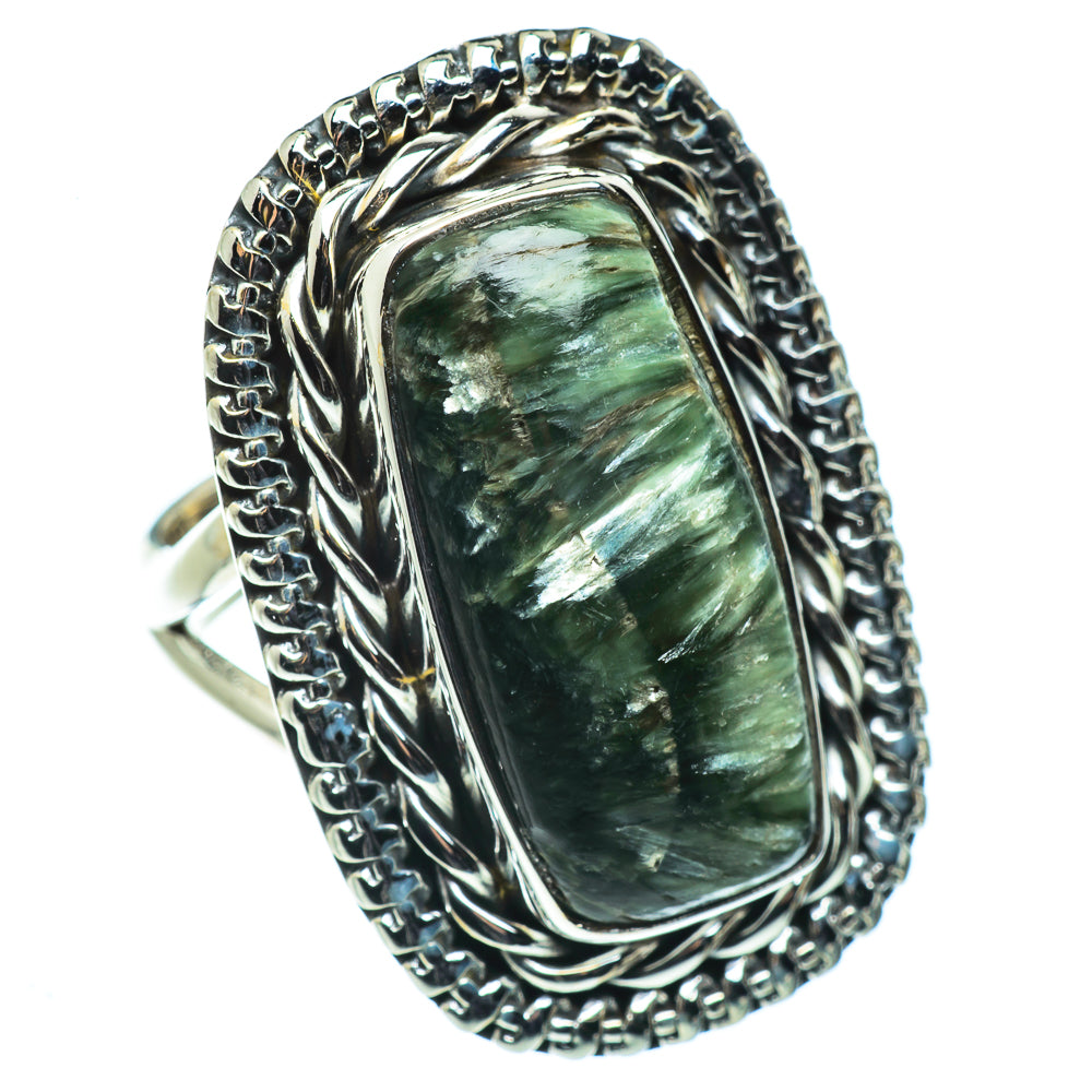 Seraphinite Rings handcrafted by Ana Silver Co - RING44672