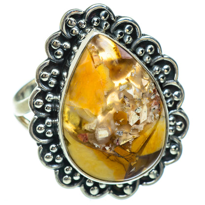Brecciated Mookaite Rings handcrafted by Ana Silver Co - RING44699