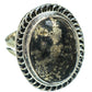 Pyrite In Black Onyx Rings handcrafted by Ana Silver Co - RING44762