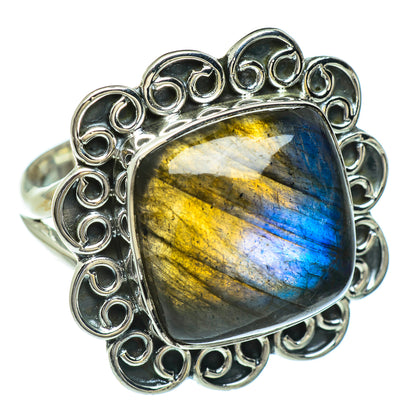 Labradorite Rings handcrafted by Ana Silver Co - RING44772