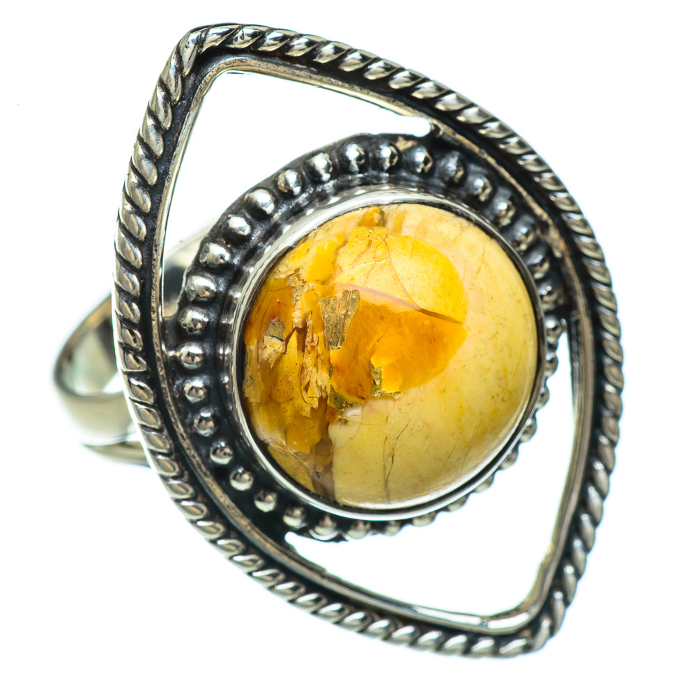 Brecciated Mookaite Rings handcrafted by Ana Silver Co - RING44780
