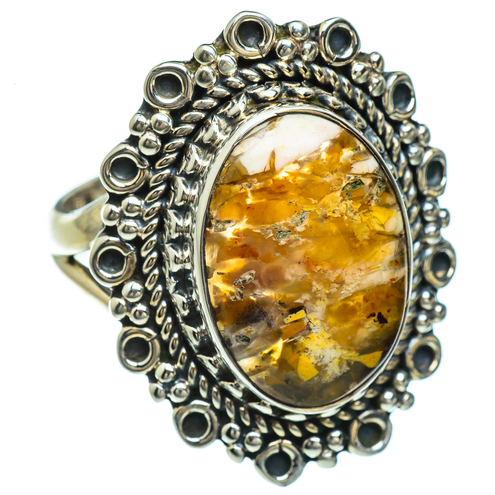 Brecciated Mookaite Rings handcrafted by Ana Silver Co - RING44781