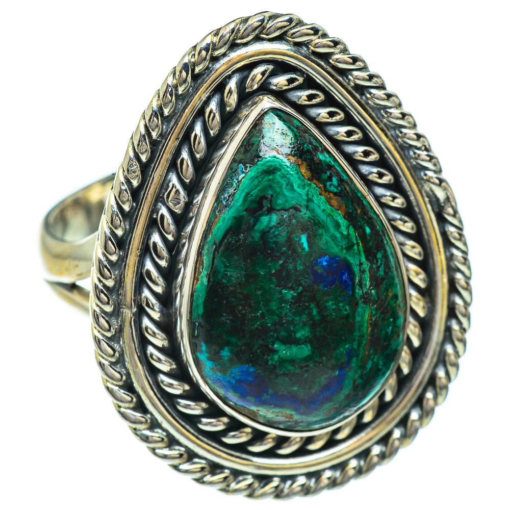 Chrysocolla Rings handcrafted by Ana Silver Co - RING44844