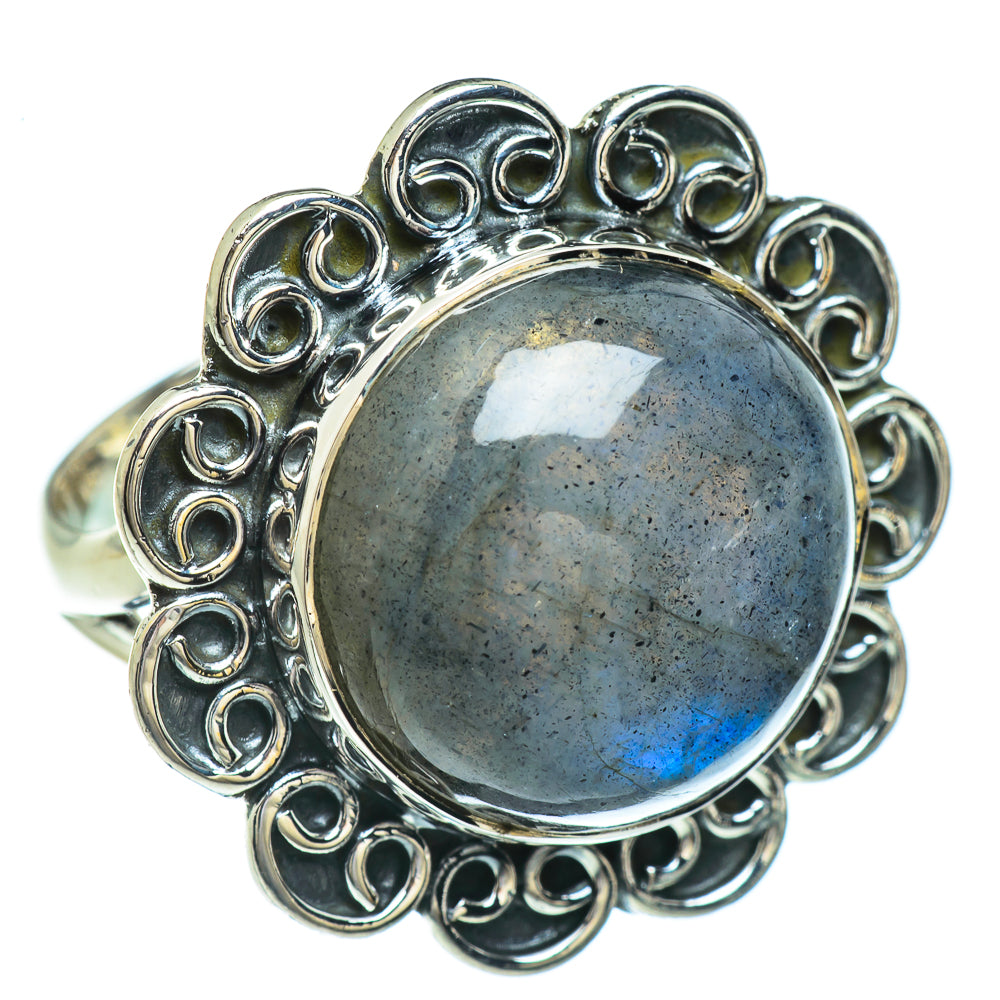 Labradorite Rings handcrafted by Ana Silver Co - RING44862