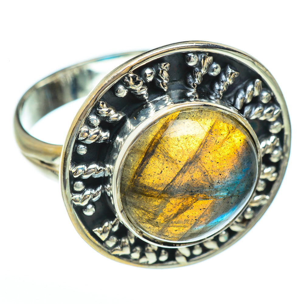 Labradorite Rings handcrafted by Ana Silver Co - RING44902