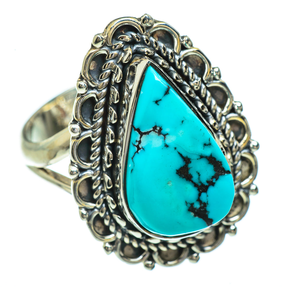 Tibetan Turquoise Rings handcrafted by Ana Silver Co - RING44927