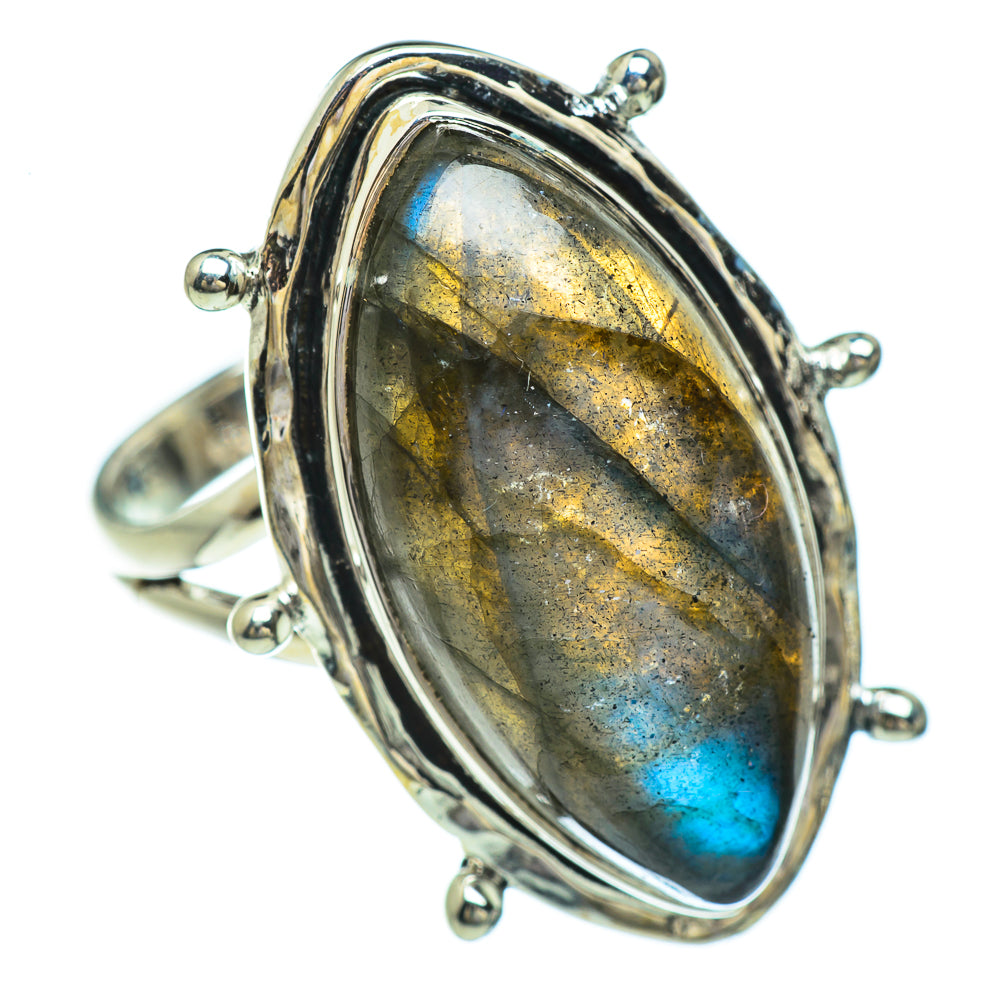 Labradorite Rings handcrafted by Ana Silver Co - RING44928