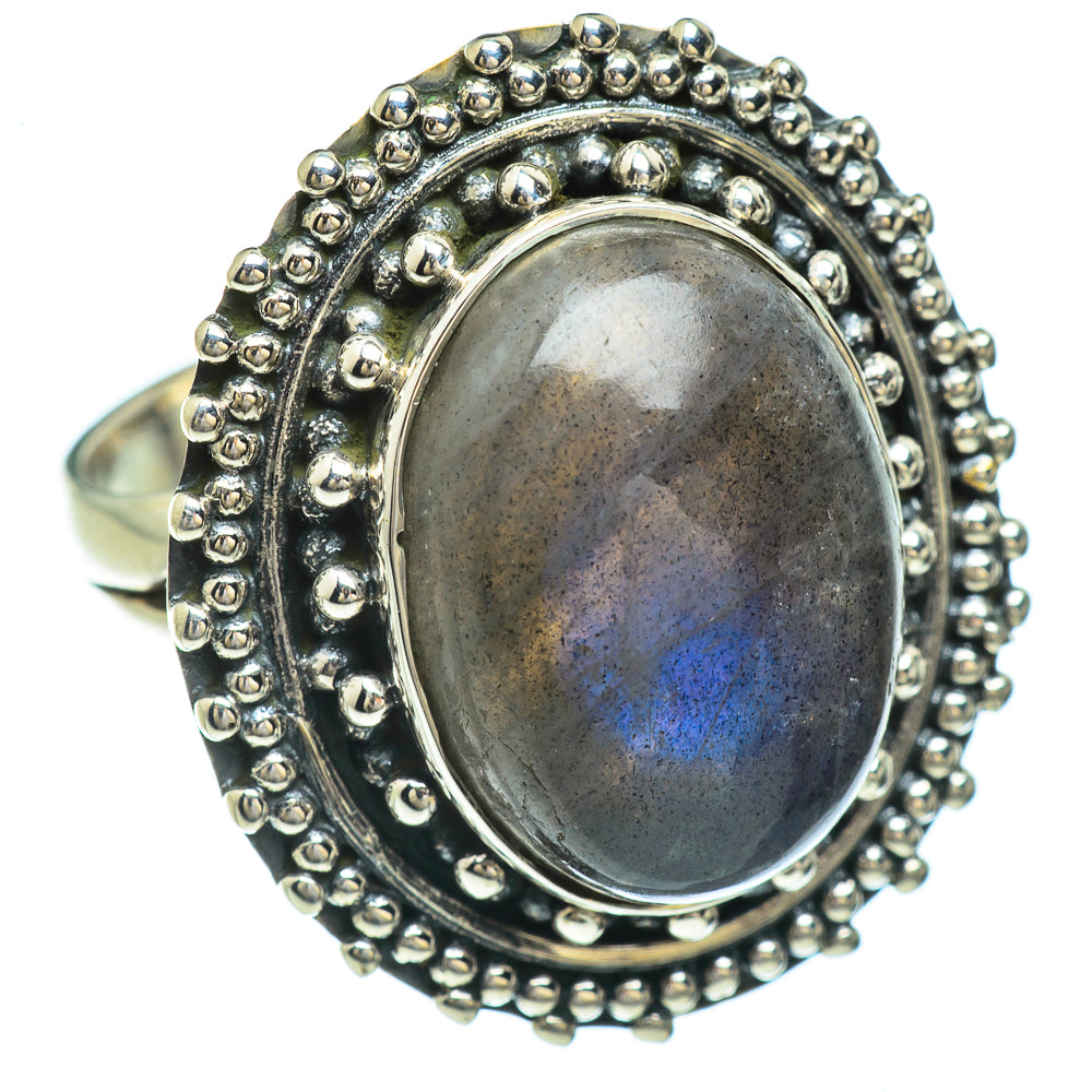 Labradorite Rings handcrafted by Ana Silver Co - RING44929