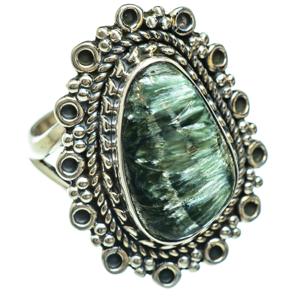 Seraphinite Rings handcrafted by Ana Silver Co - RING44931