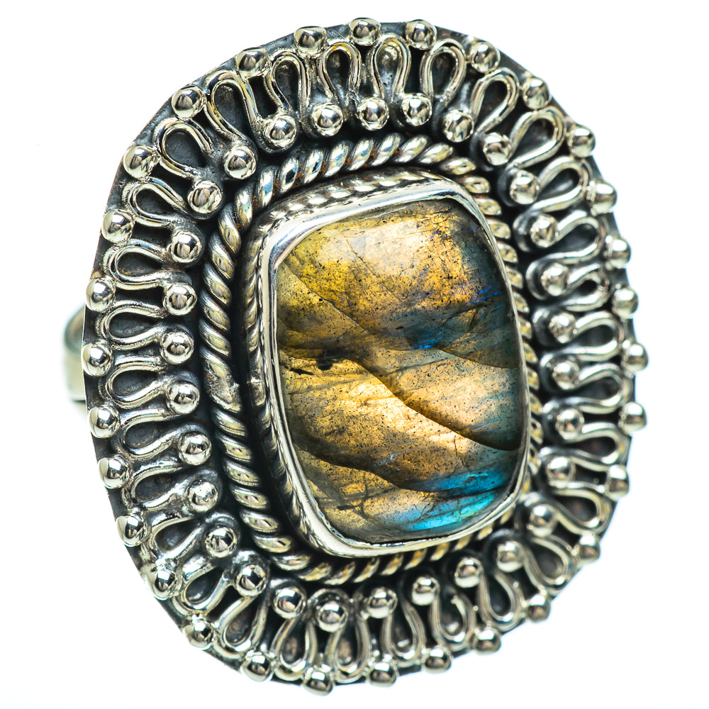 Labradorite Rings handcrafted by Ana Silver Co - RING44958