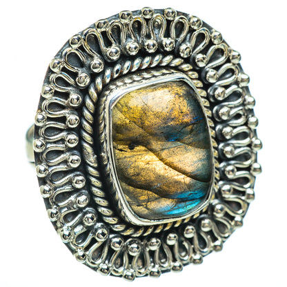 Labradorite Rings handcrafted by Ana Silver Co - RING44958