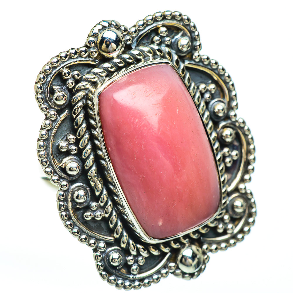 Pink Opal Rings handcrafted by Ana Silver Co - RING45018