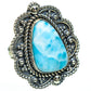 Larimar Rings handcrafted by Ana Silver Co - RING45050