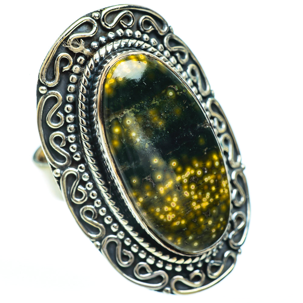 Ocean Jasper Rings handcrafted by Ana Silver Co - RING45072