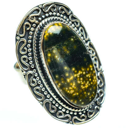 Ocean Jasper Rings handcrafted by Ana Silver Co - RING45072