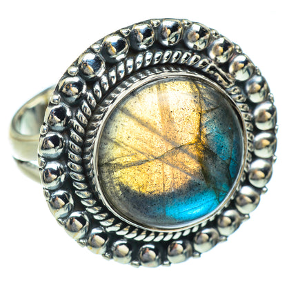 Labradorite Rings handcrafted by Ana Silver Co - RING45087