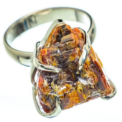 Orange Agate Rings handcrafted by Ana Silver Co - RING45128