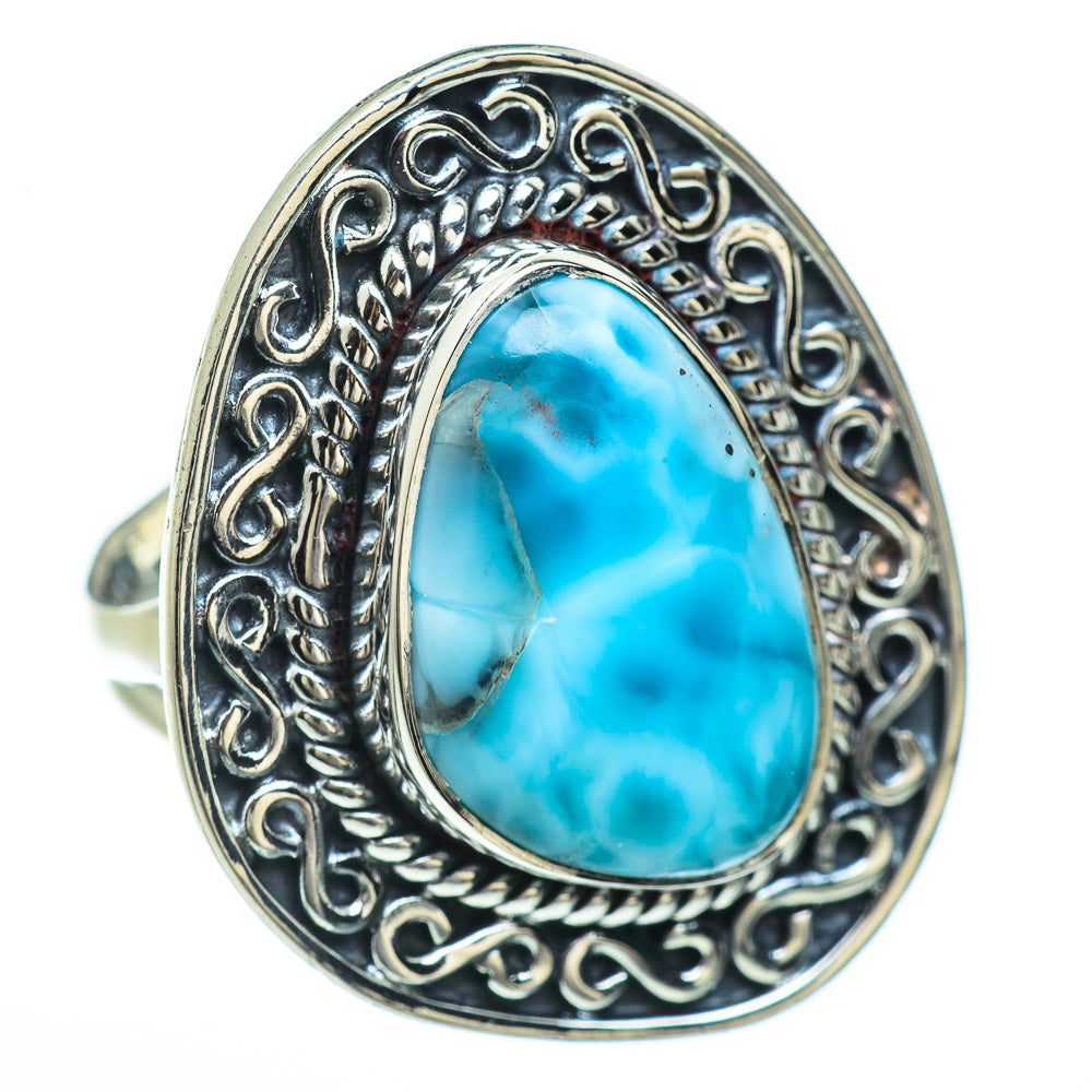 Larimar Rings handcrafted by Ana Silver Co - RING45176