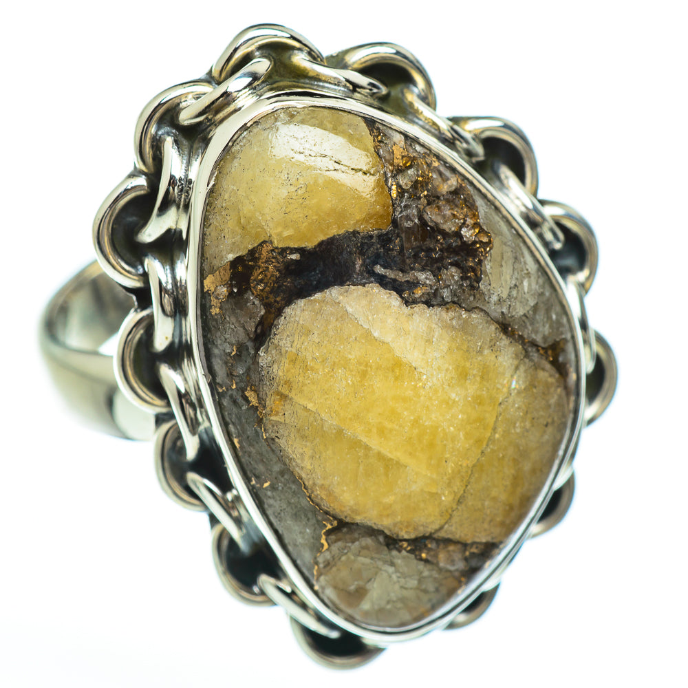 Copper Yellow Agate Rings handcrafted by Ana Silver Co - RING45210