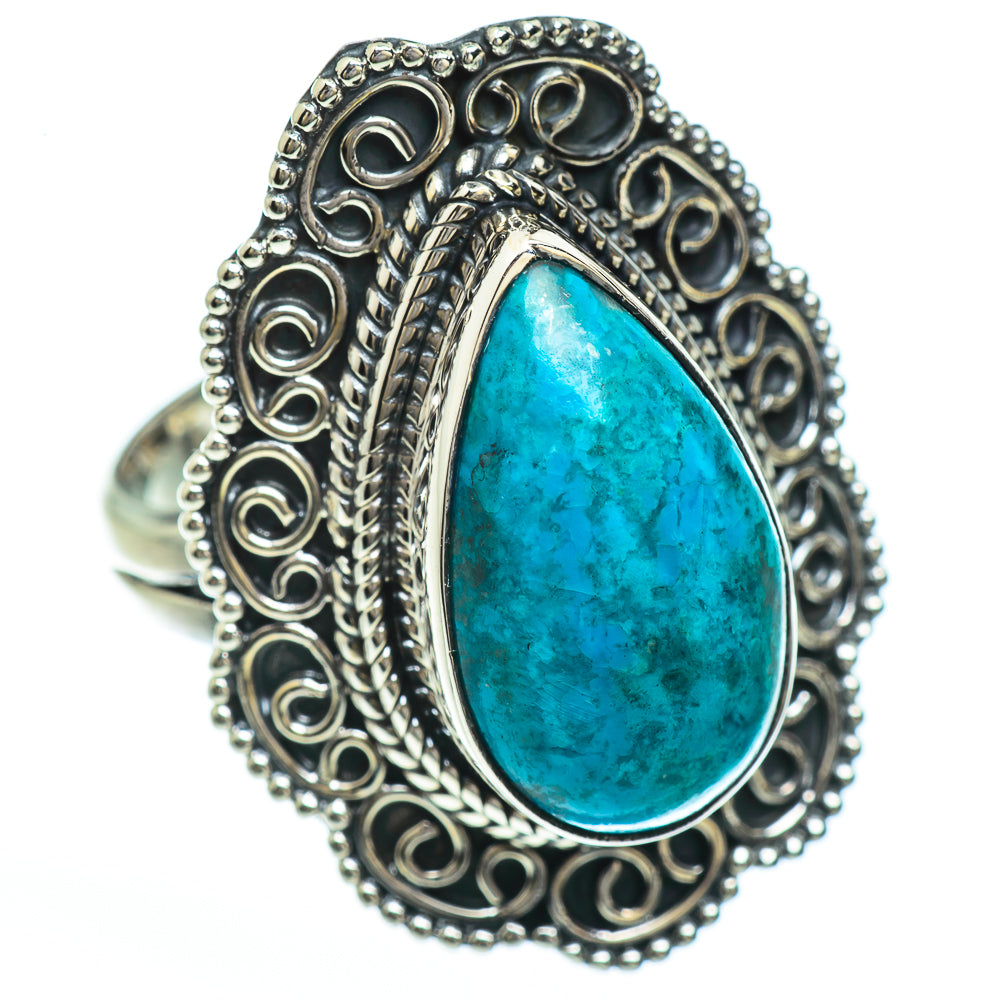 Chrysocolla Rings handcrafted by Ana Silver Co - RING45225