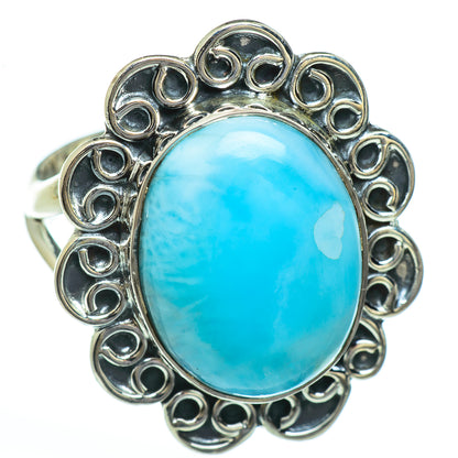 Larimar Rings handcrafted by Ana Silver Co - RING45328