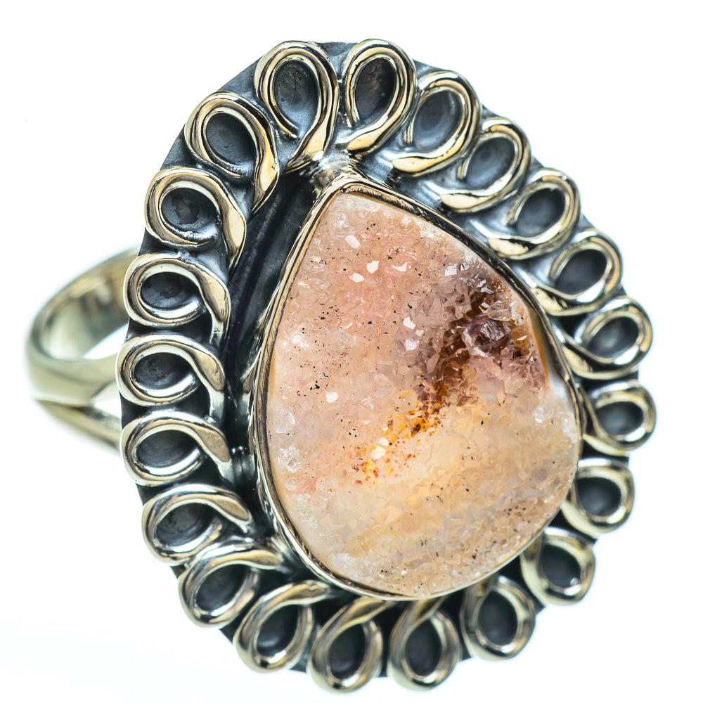 Desert Druzy Rings handcrafted by Ana Silver Co - RING45337
