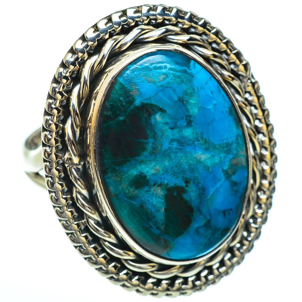 Chrysocolla Rings handcrafted by Ana Silver Co - RING45375
