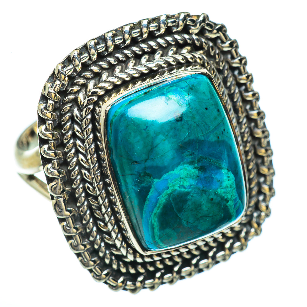 Chrysocolla Rings handcrafted by Ana Silver Co - RING45440
