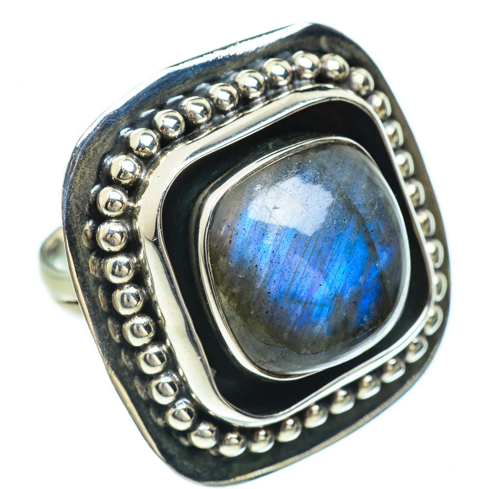 Labradorite Rings handcrafted by Ana Silver Co - RING45460
