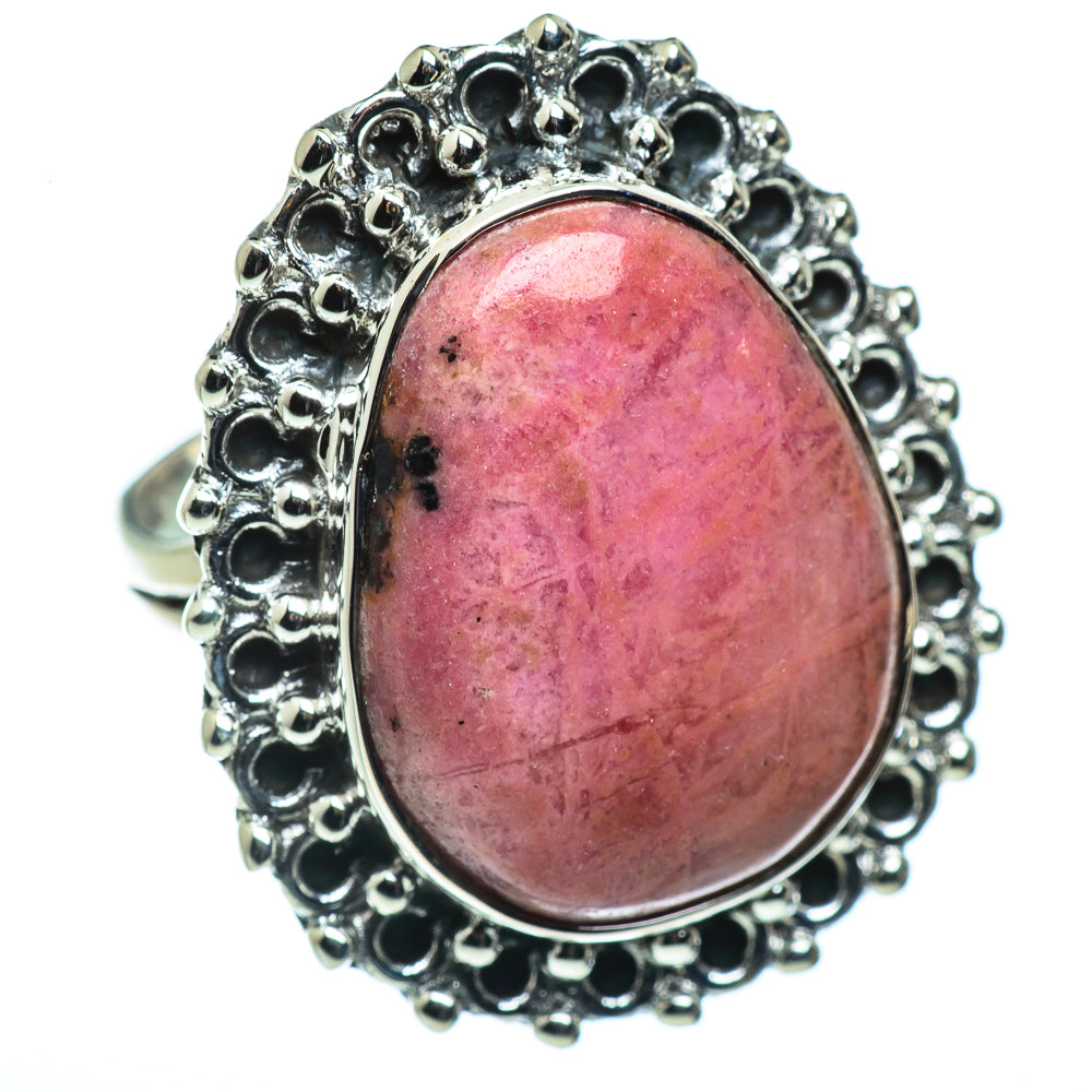Rhodonite Rings handcrafted by Ana Silver Co - RING45526